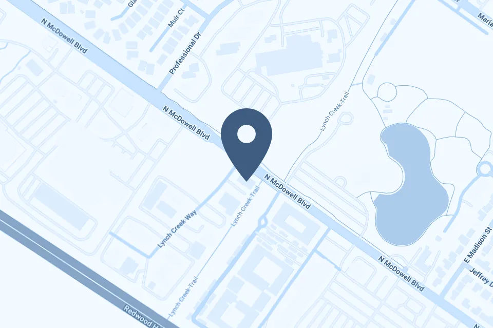 Map of Petaluma Oral Surgery & Dental Implant Center in Petaluma, California